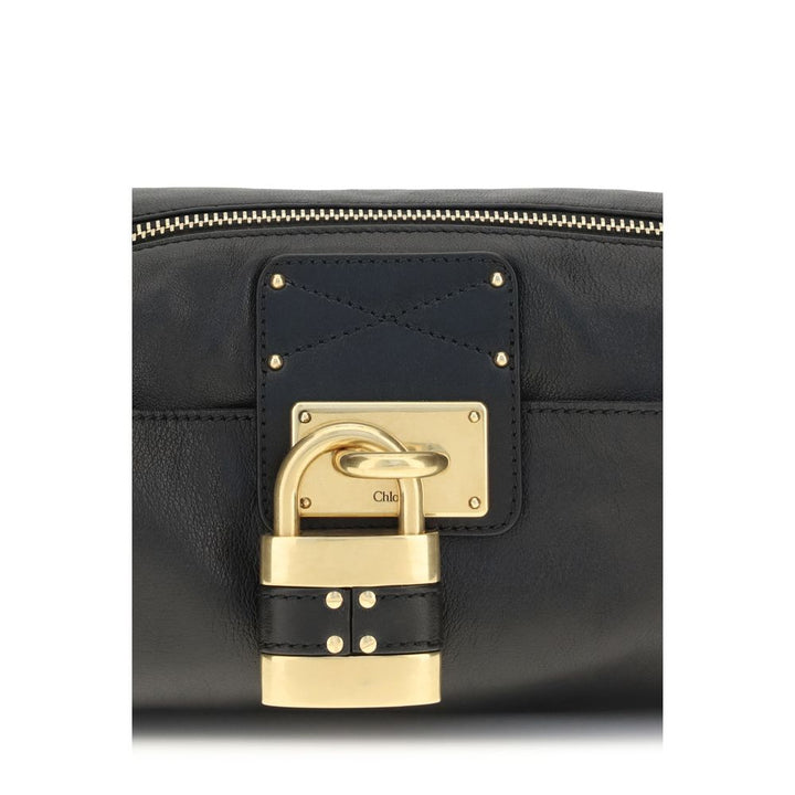 Black Calf Leather Bos Taurus Shoulder Bag Chloé