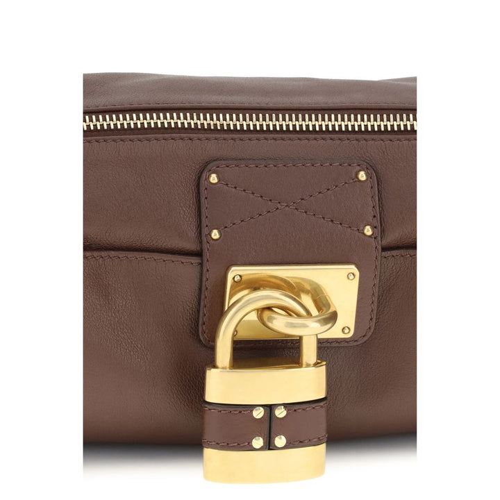 Brown Calf Leather Bos Taurus Shoulder Bag Chloé