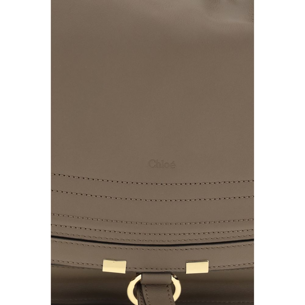 Beige Calf Leather Bos Taurus Shoulder Bag Chloé