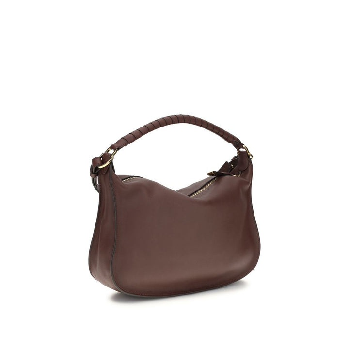 Bordeaux Calf Leather Bos Taurus Shoulder Bag Chloé