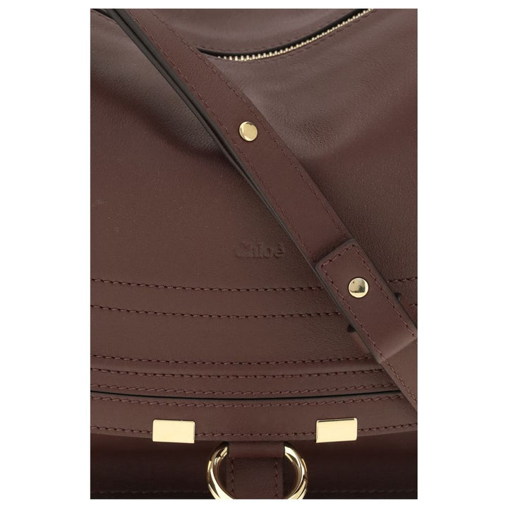 Bordeaux Calf Leather Bos Taurus Shoulder Bag Chloé