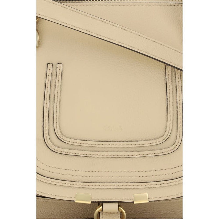 Beige Calf Leather Bos Taurus Handbag Chloé