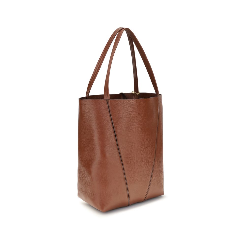 Brown Calf Leather Bos Taurus Shoulder Bag Chloé