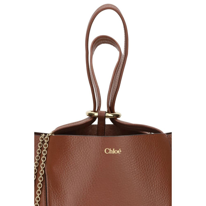 Brown Calf Leather Bos Taurus Shoulder Bag Chloé