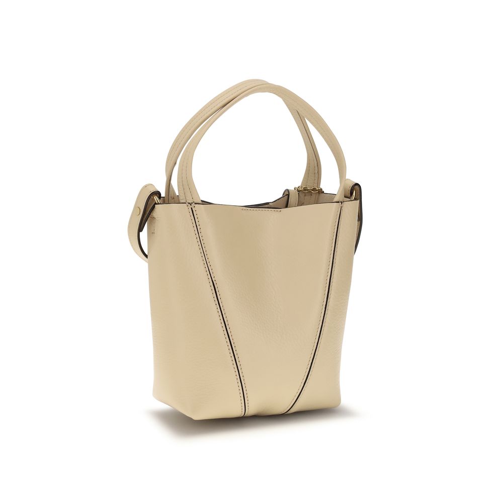 Beige Calf Leather Bos Taurus Shoulder Bag Chloé