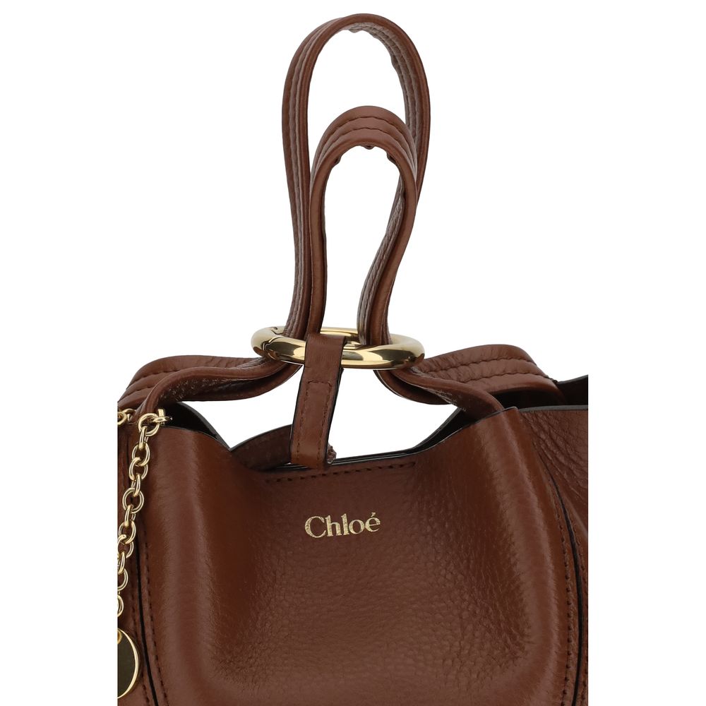 Brown Calf Leather Bos Taurus Shoulder Bag Chloé