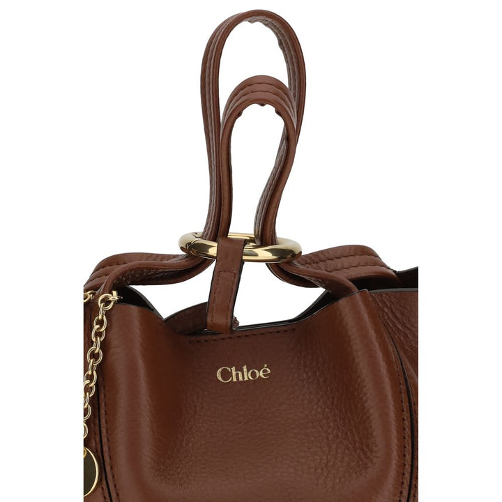 Brown Calf Leather Bos Taurus Shoulder Bag Chloé