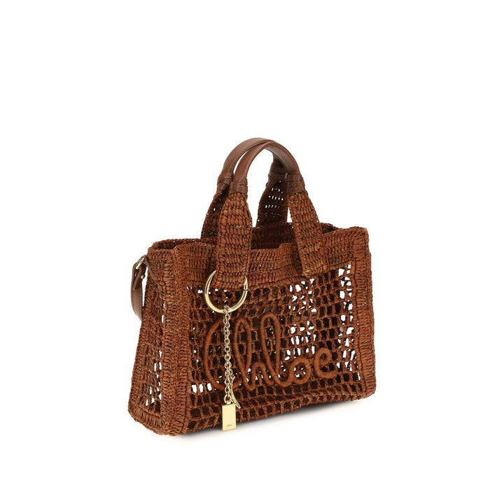 Brown Raffia Shoulder Bag Chloé