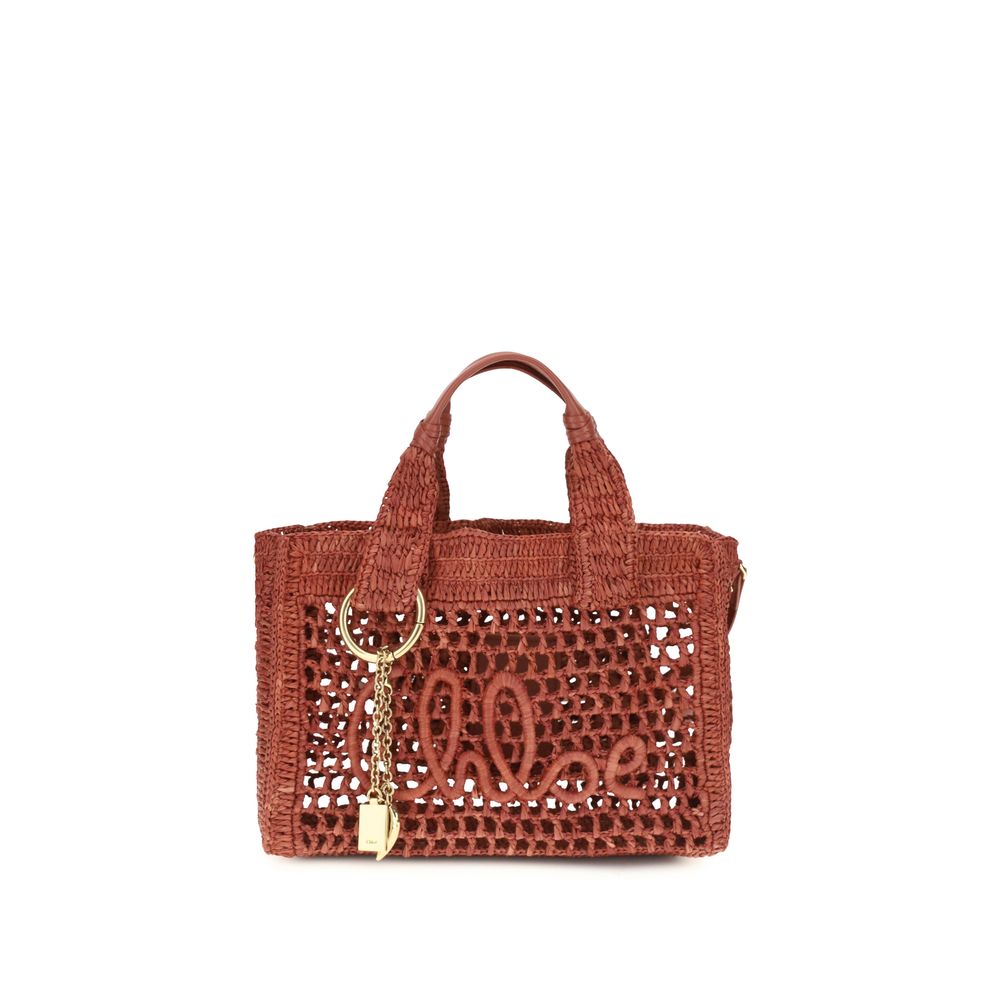 Multicolor Raffia Shoulder Bag Chloé