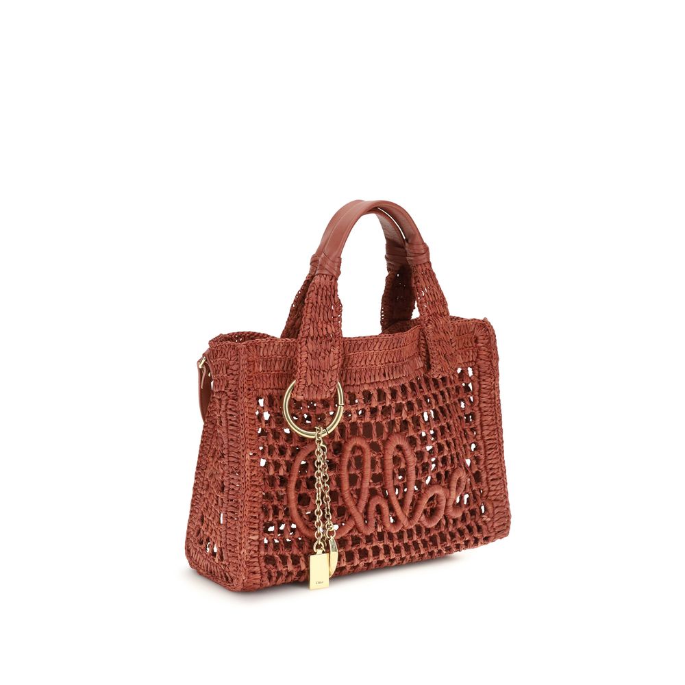 Multicolor Raffia Shoulder Bag Chloé