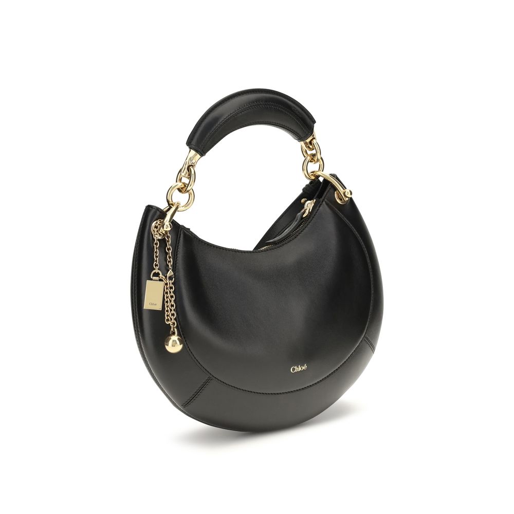 Black Calf Leather Bos Taurus Shoulder Bag Chloé
