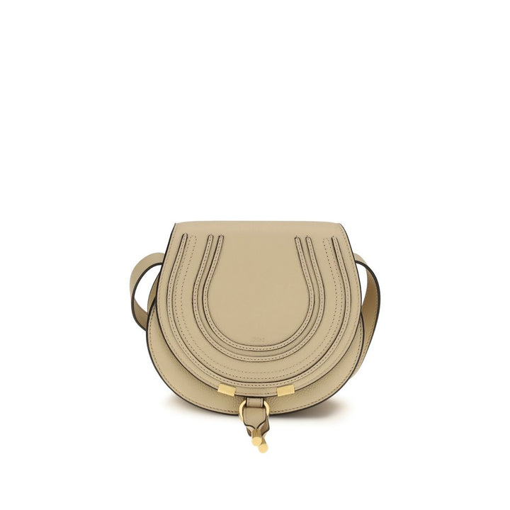 Beige Calf Leather Bos Taurus Shoulder Bag Chloé
