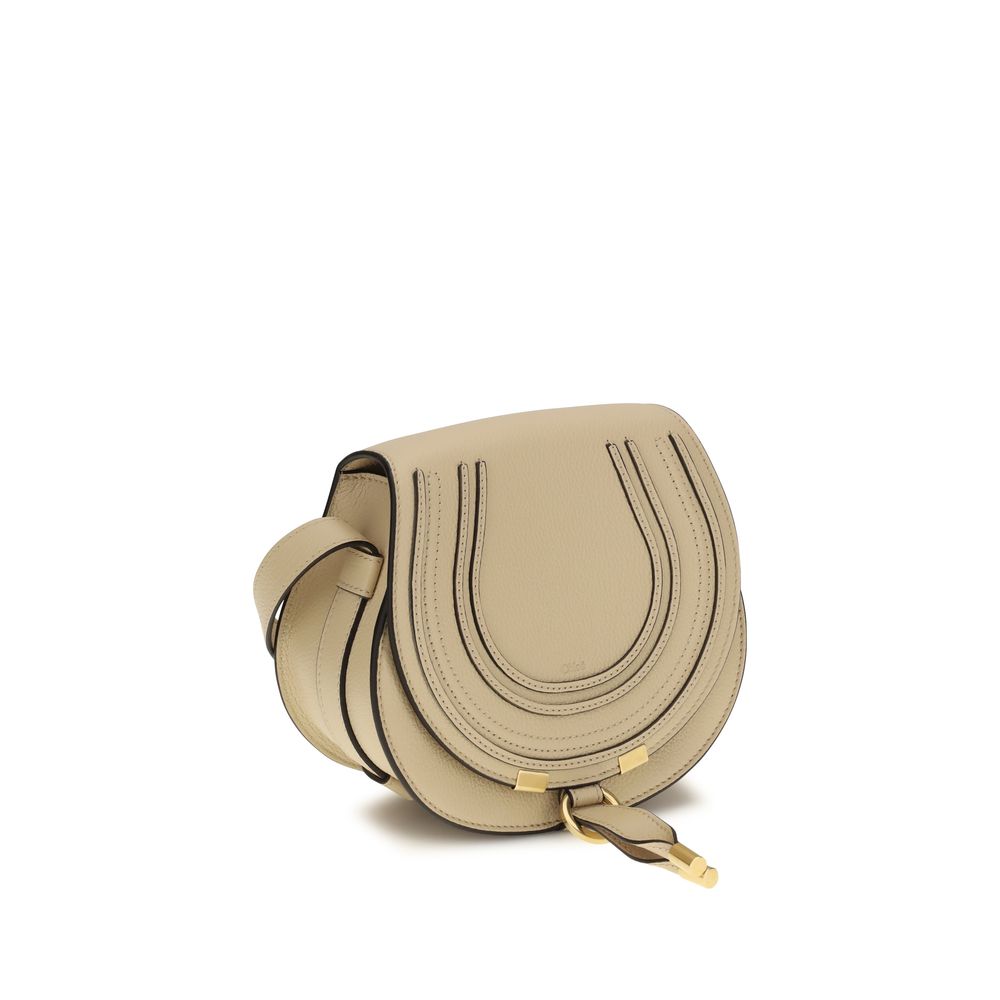 Beige Calf Leather Bos Taurus Shoulder Bag Chloé