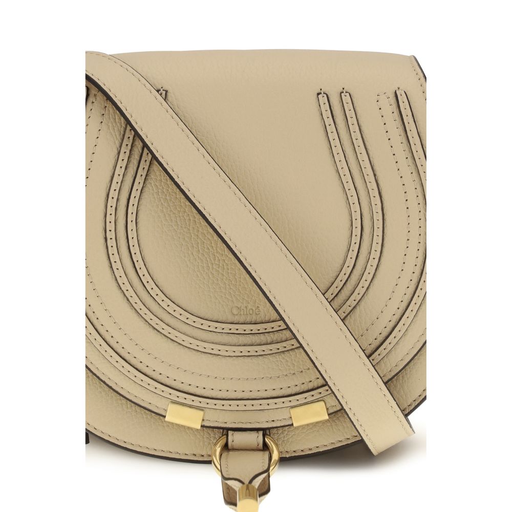 Beige Calf Leather Bos Taurus Shoulder Bag Chloé