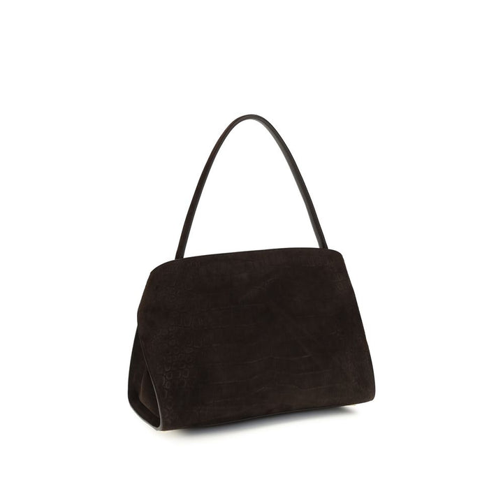 Brown Calf Leather Bos Taurus Shoulder Bag Ferragamo