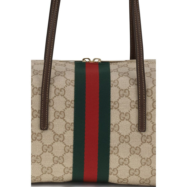 Beige Cotton Handbag Gucci