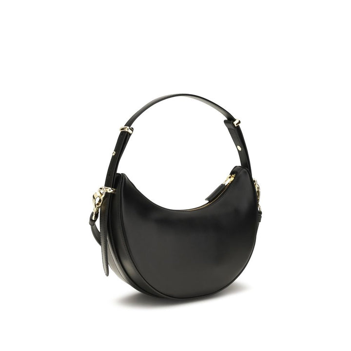 Black Calf Leather Bos Taurus Shoulder Bag Prada