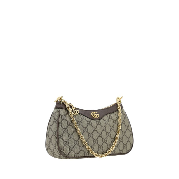 Brown Cotton Shoulder Bag Gucci