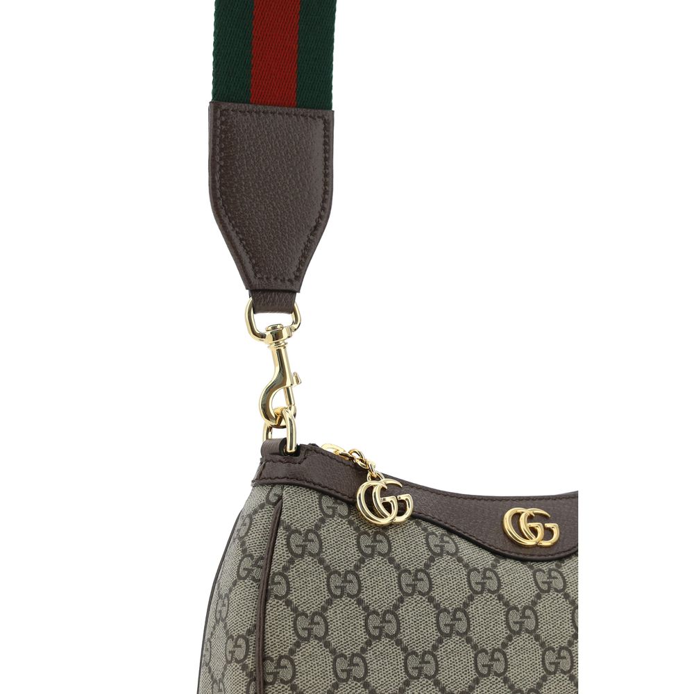 Brown Cotton Shoulder Bag Gucci
