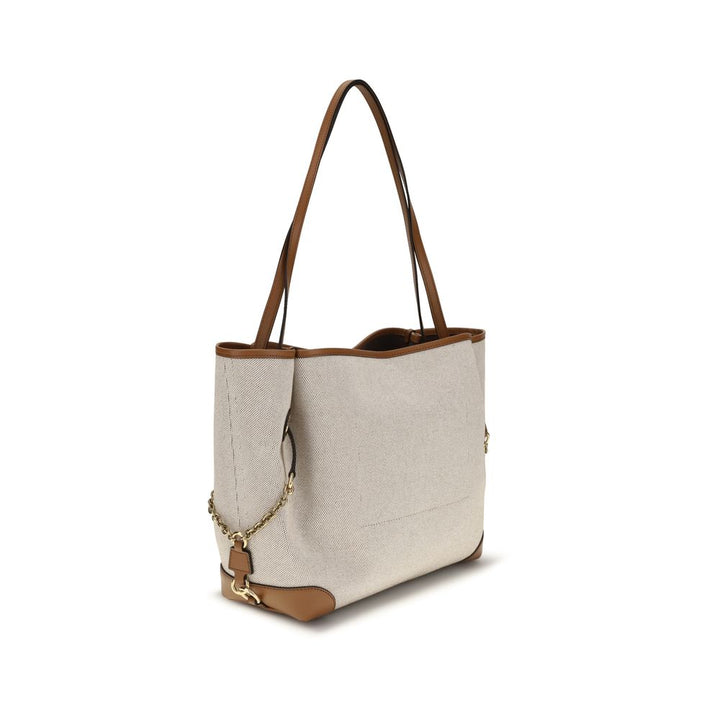 Beige Cotton Shoulder Bag Chloé