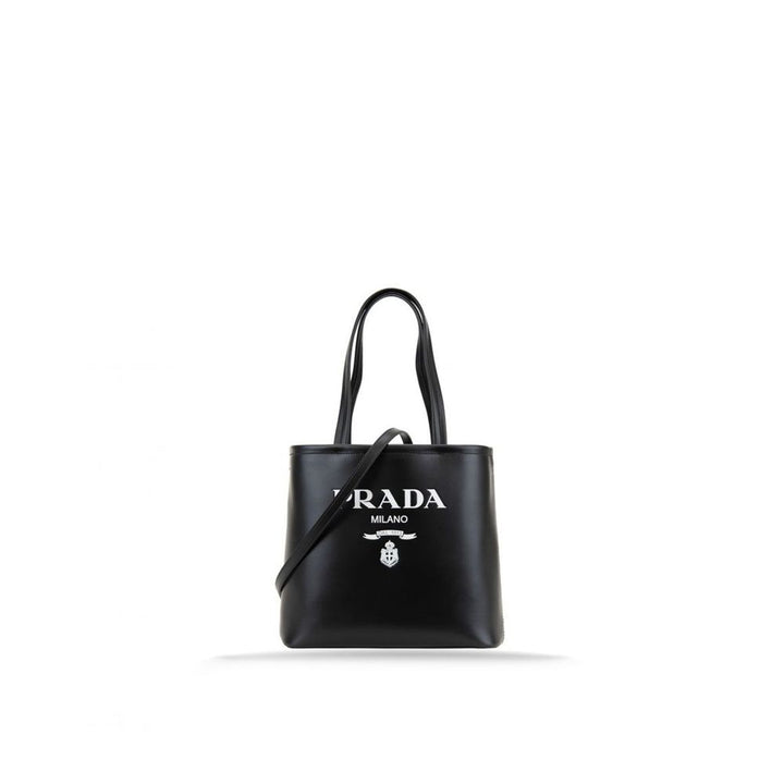 Black Calfskin Tote Bag Prada