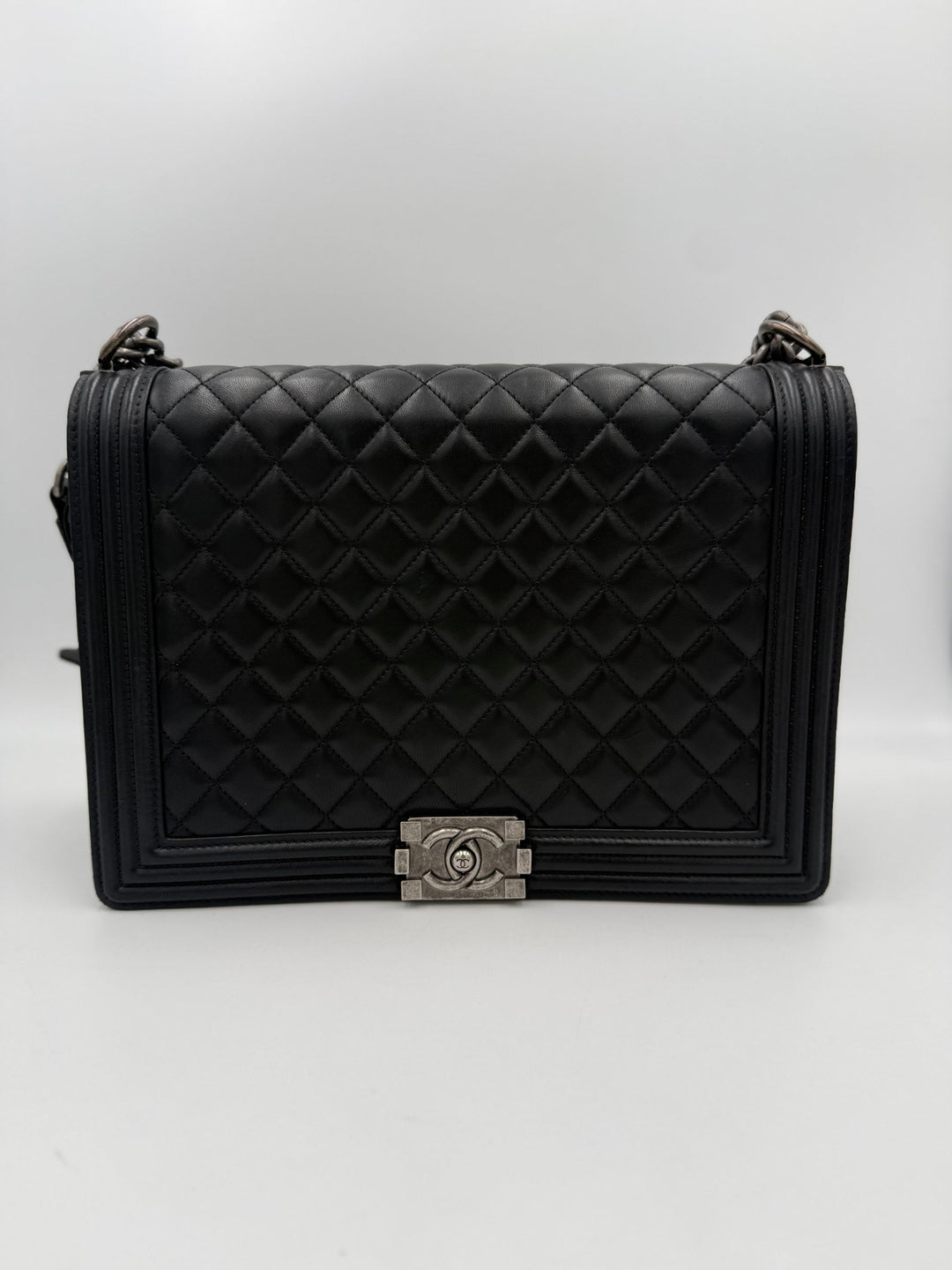 Bicolor Leather Handbag Chanel