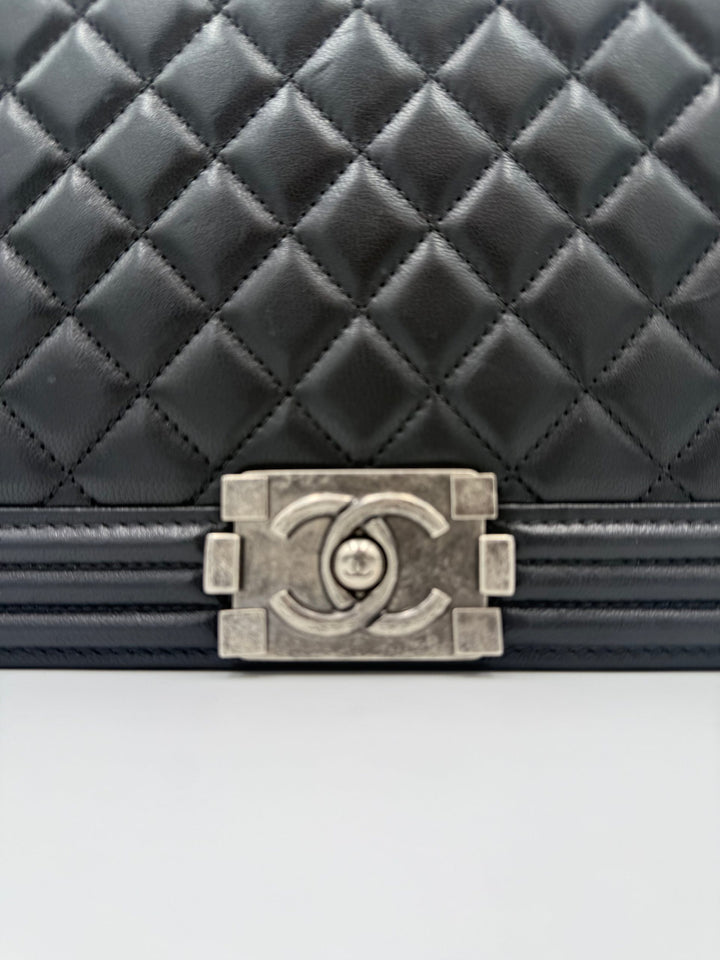 Bicolor Leather Handbag Chanel