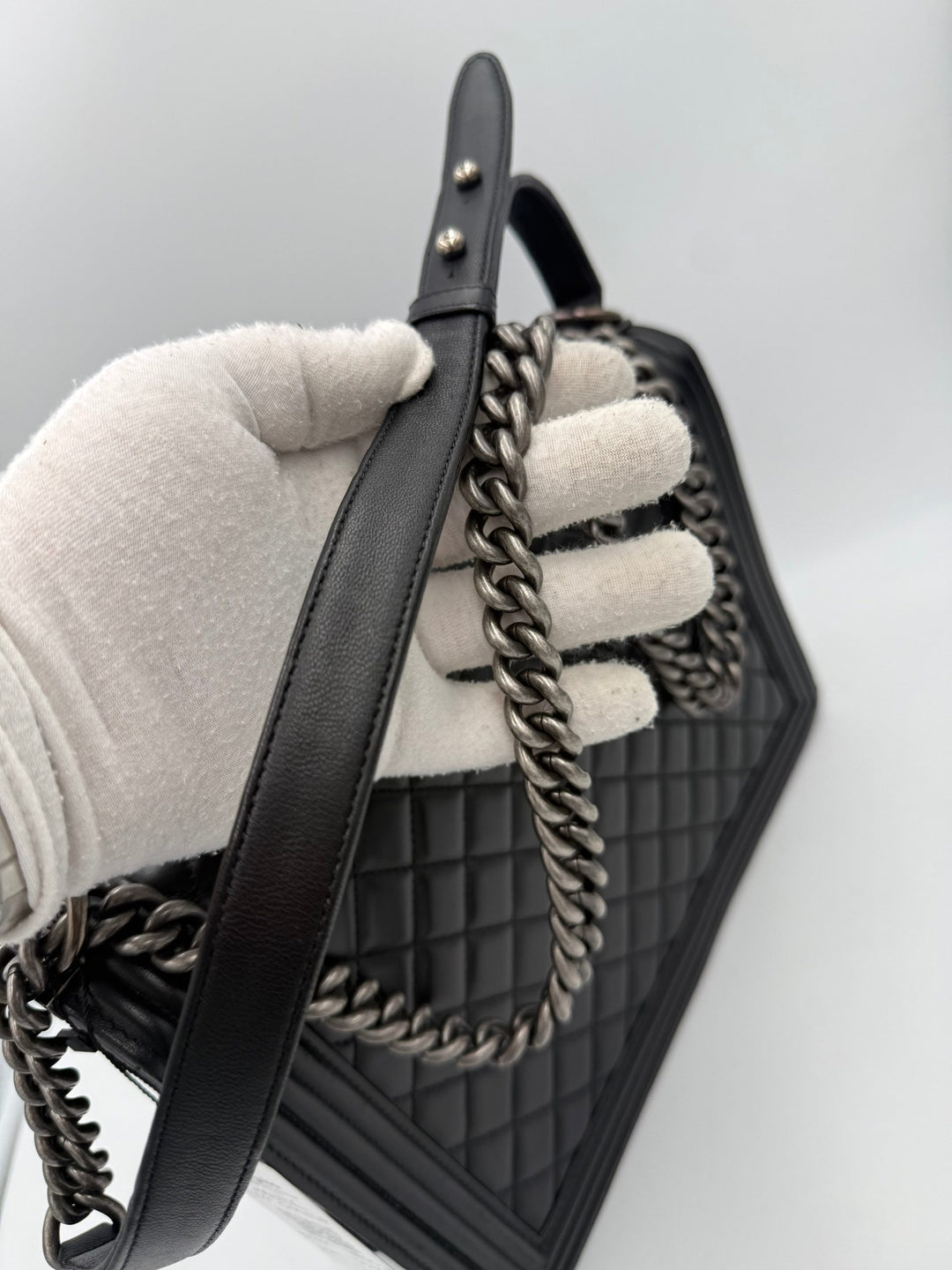 Bicolor Leather Handbag Chanel