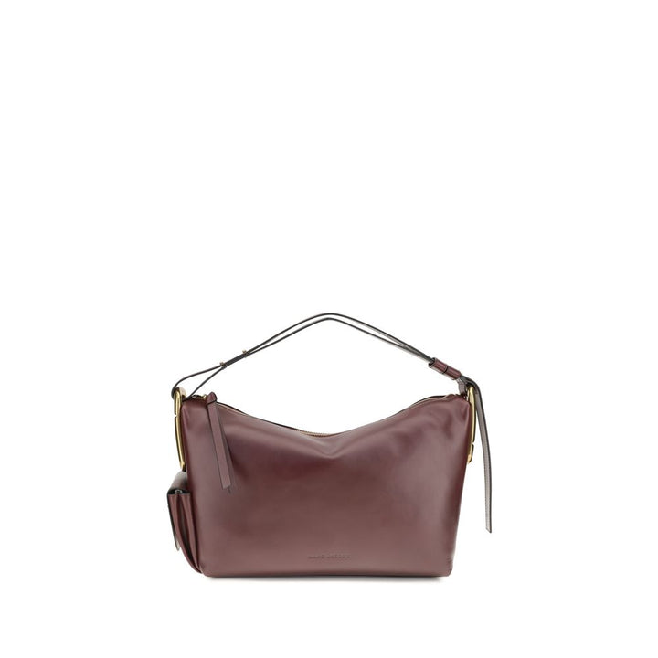 Bordeaux Calf Leather Bos Taurus Shoulder Bag Marc Jacobs