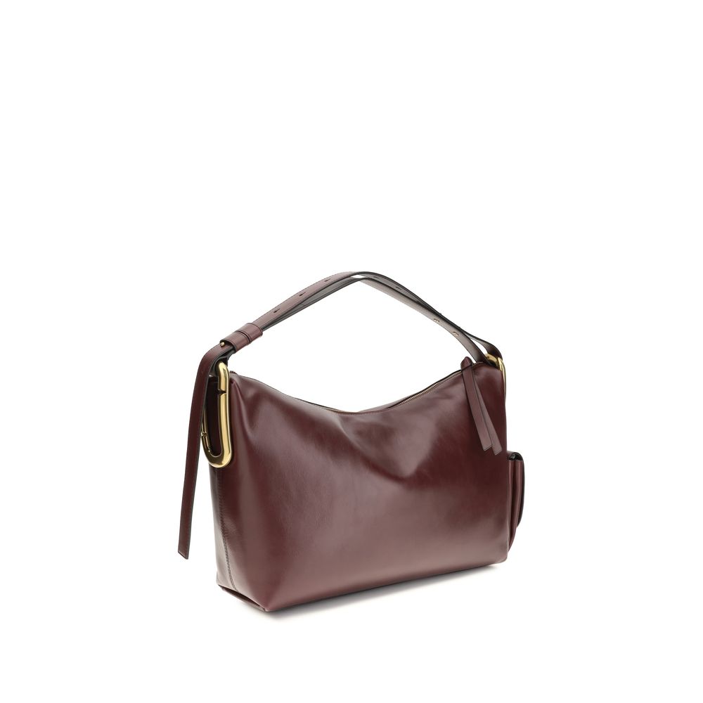 Bordeaux Calf Leather Bos Taurus Shoulder Bag Marc Jacobs