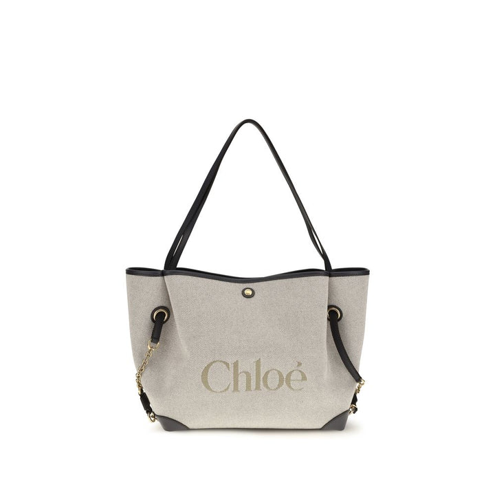 Gray Cotton Shoulder Bag Chloé