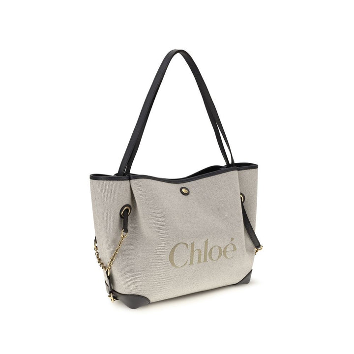Gray Cotton Shoulder Bag Chloé