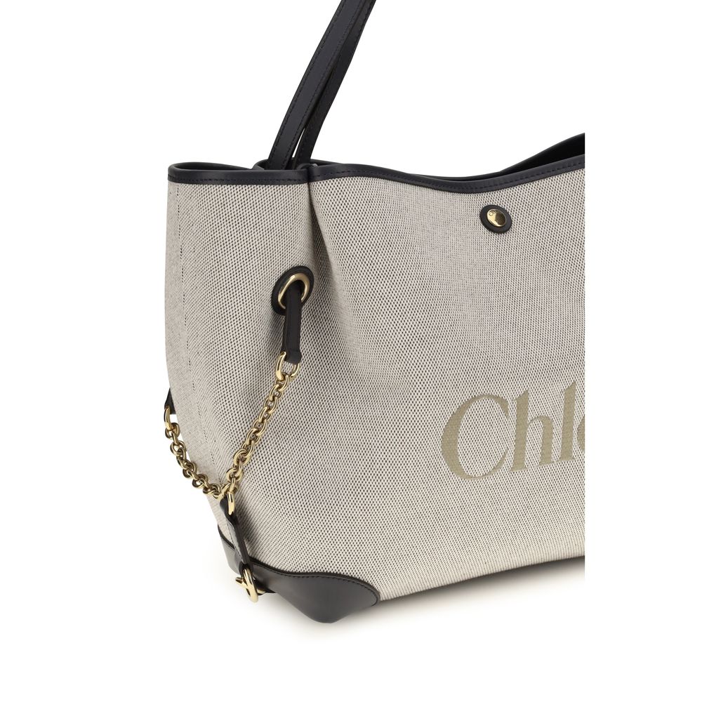 Gray Cotton Shoulder Bag Chloé