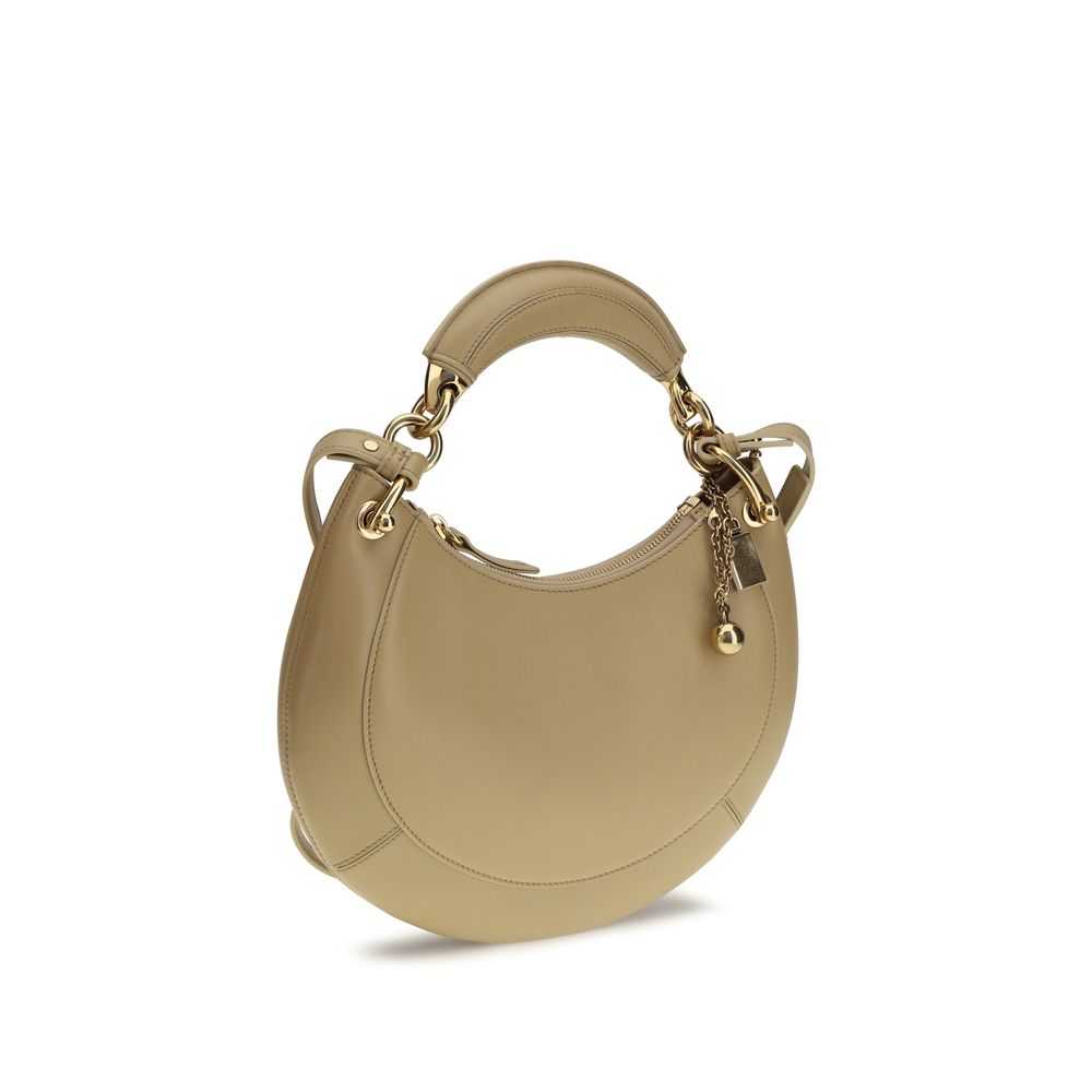 Beige Calf Leather Bos Taurus Shoulder Bag Chloé