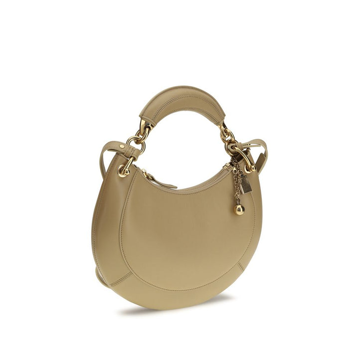 Beige Calf Leather Bos Taurus Shoulder Bag Chloé