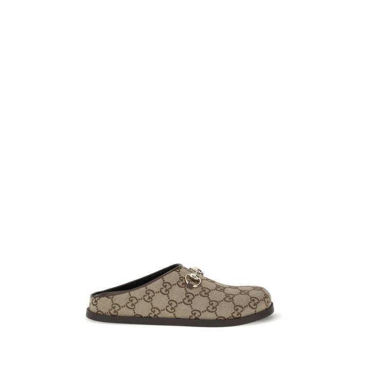 Beige Rubber Mules Gucci