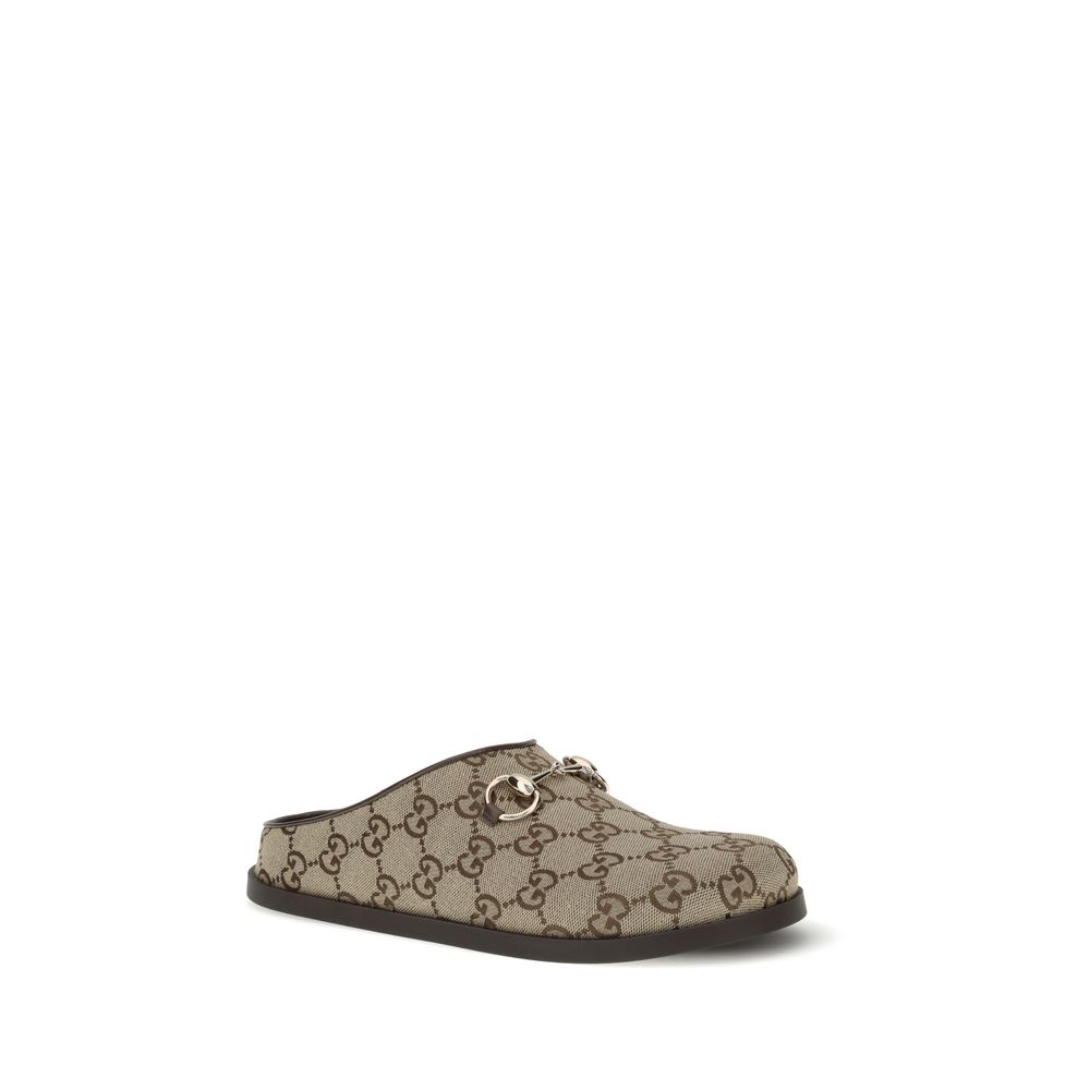 Beige Rubber Mules Gucci