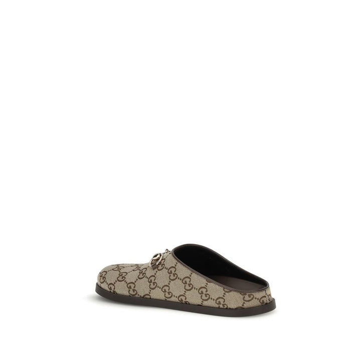 Beige Rubber Mules Gucci