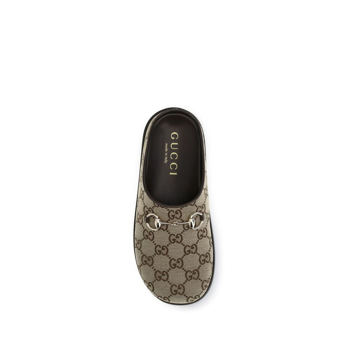 Beige Rubber Mules Gucci