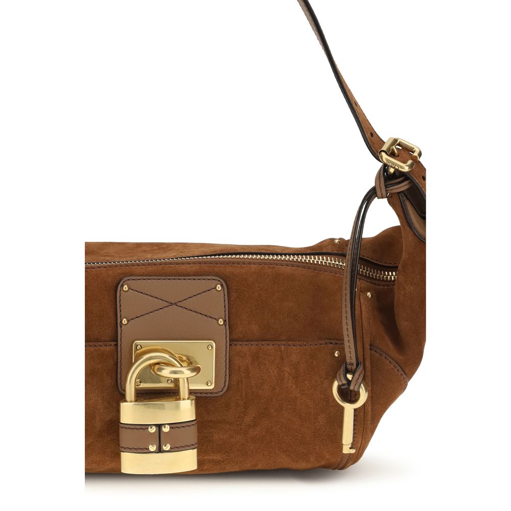 Brown Calf Leather Bos Taurus Shoulder Bag Chloé