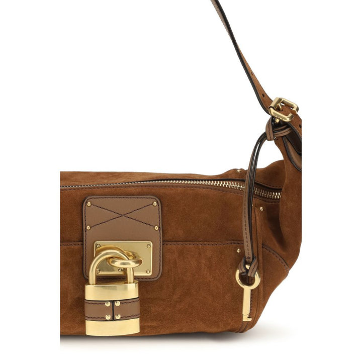 Brown Calf Leather Bos Taurus Shoulder Bag Chloé