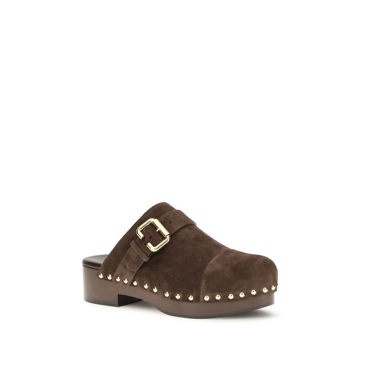 Brown Calf Leather Bos Taurus Clogs Chloé
