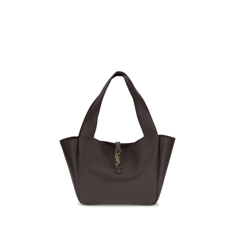 Brown Calf Leather Bos Taurus Shoulder Bag Saint Laurent