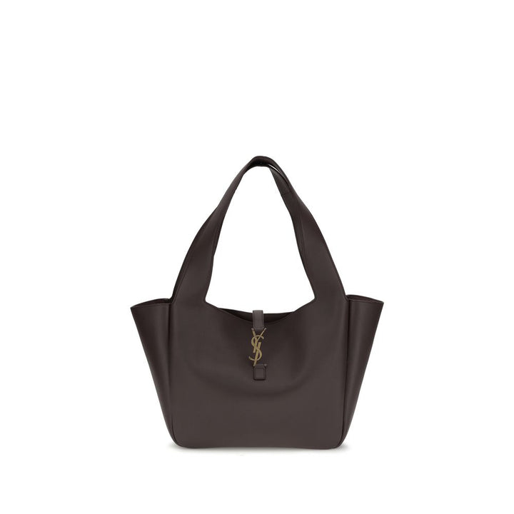 Brown Calf Leather Bos Taurus Shoulder Bag Saint Laurent