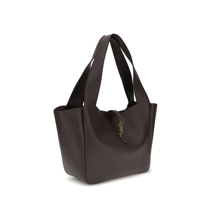 Brown Calf Leather Bos Taurus Shoulder Bag Saint Laurent