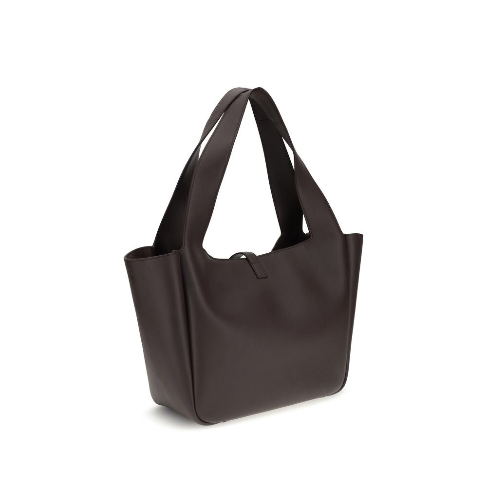Brown Calf Leather Bos Taurus Shoulder Bag Saint Laurent