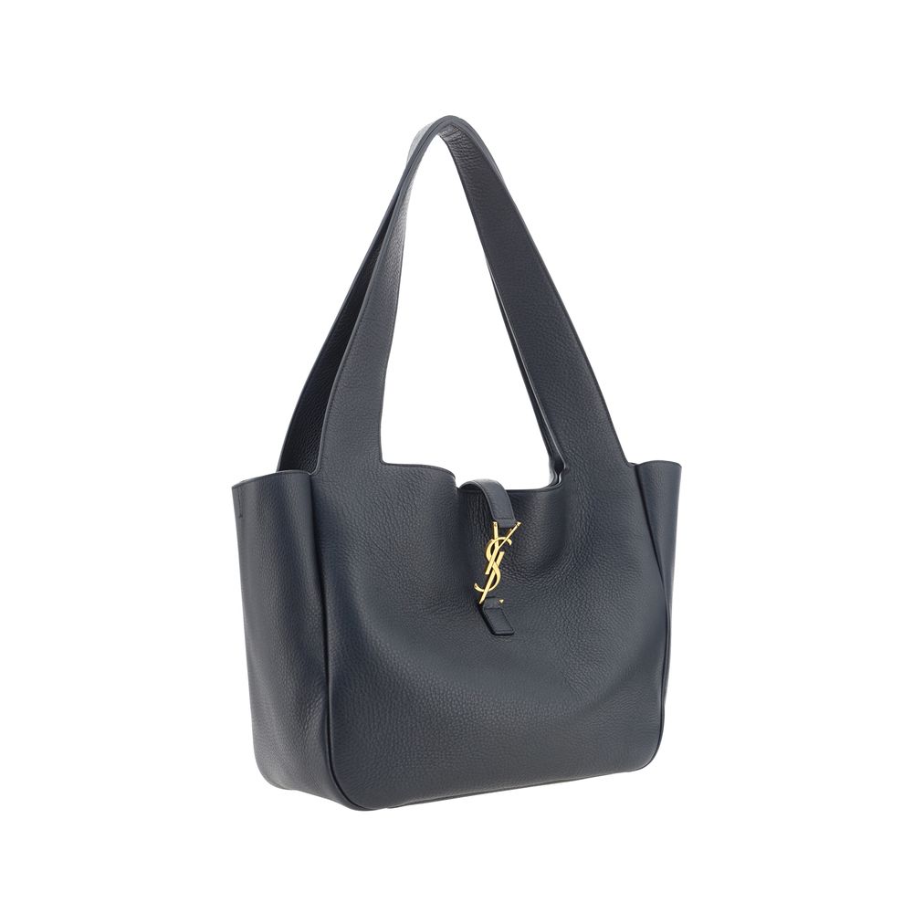 Black Calf Leather Bos Taurus Shoulder Bag Saint Laurent