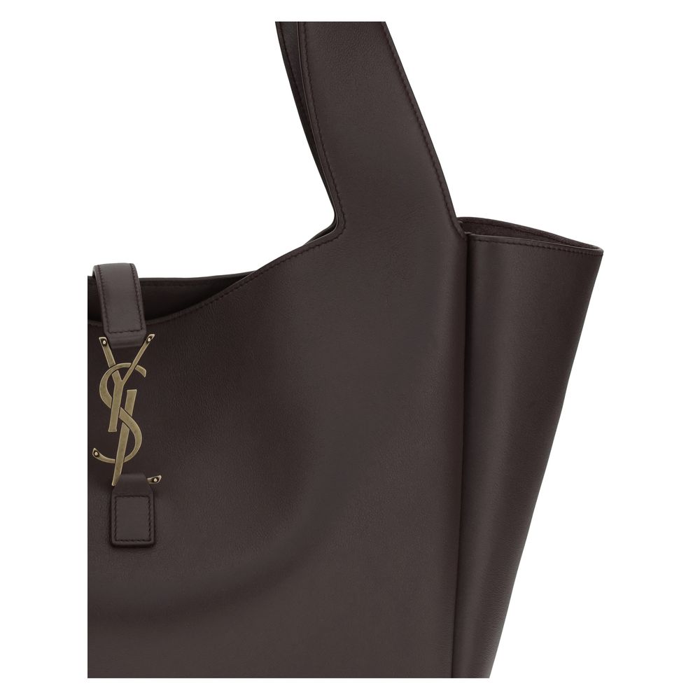 Brown Calf Leather Bos Taurus Shoulder Bag Saint Laurent