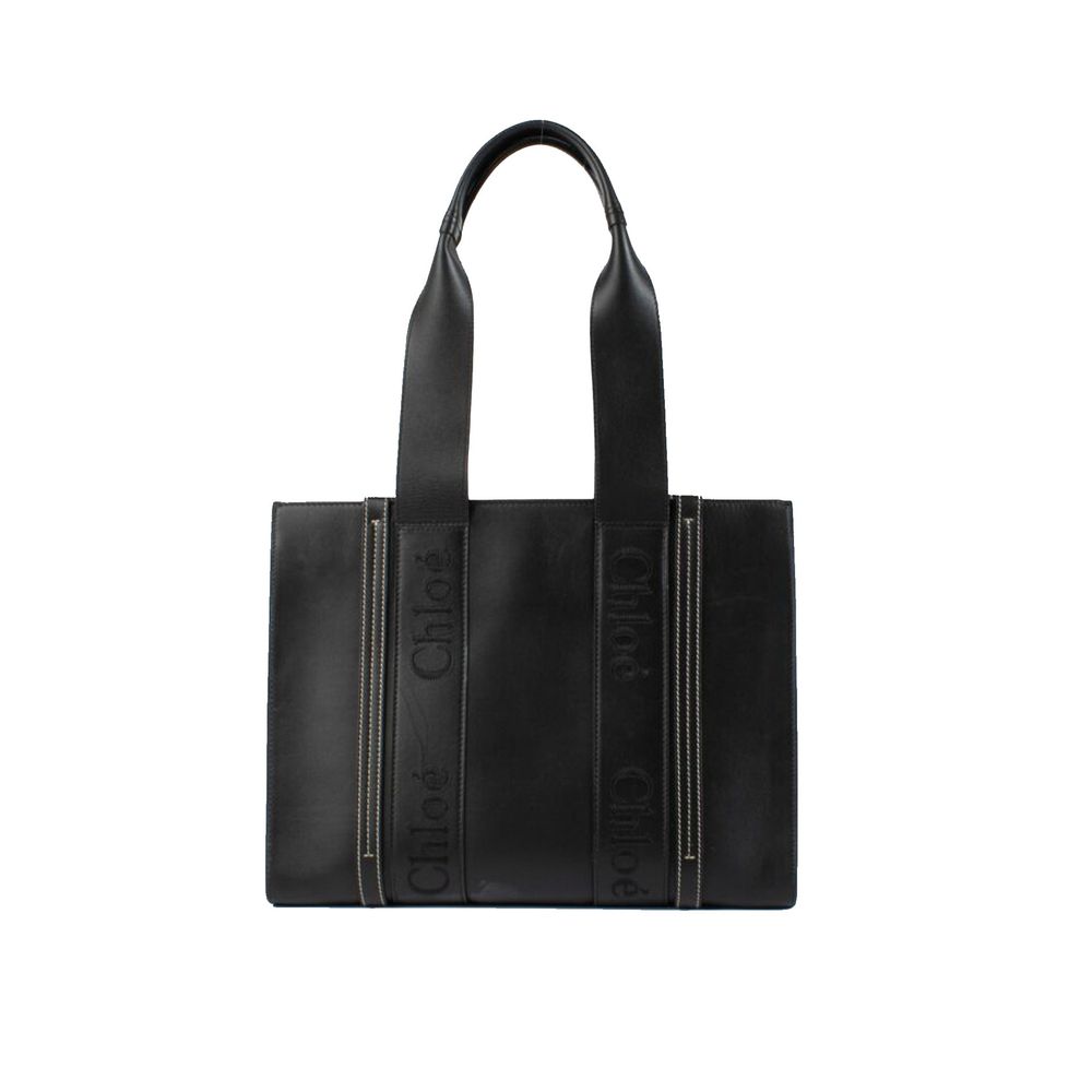 Black Leather Tote Bag Chloé