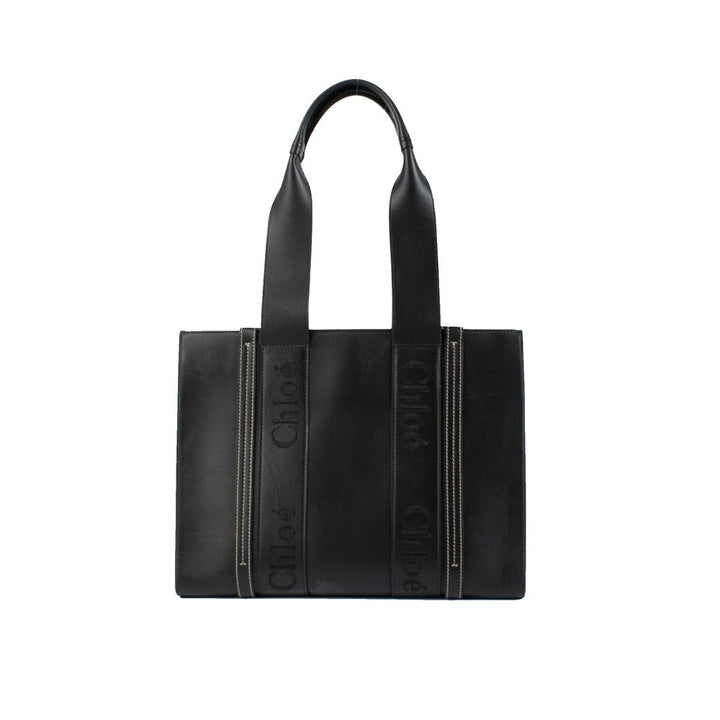 Black Leather Tote Bag Chloé